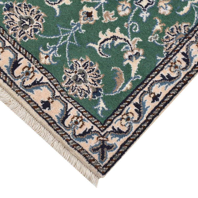 Tapis persan - Nain - 90 x 57 cm - vert