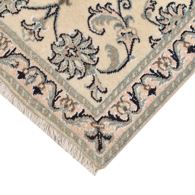 Tapis persan - Nain - 87 x 60 cm - beige
