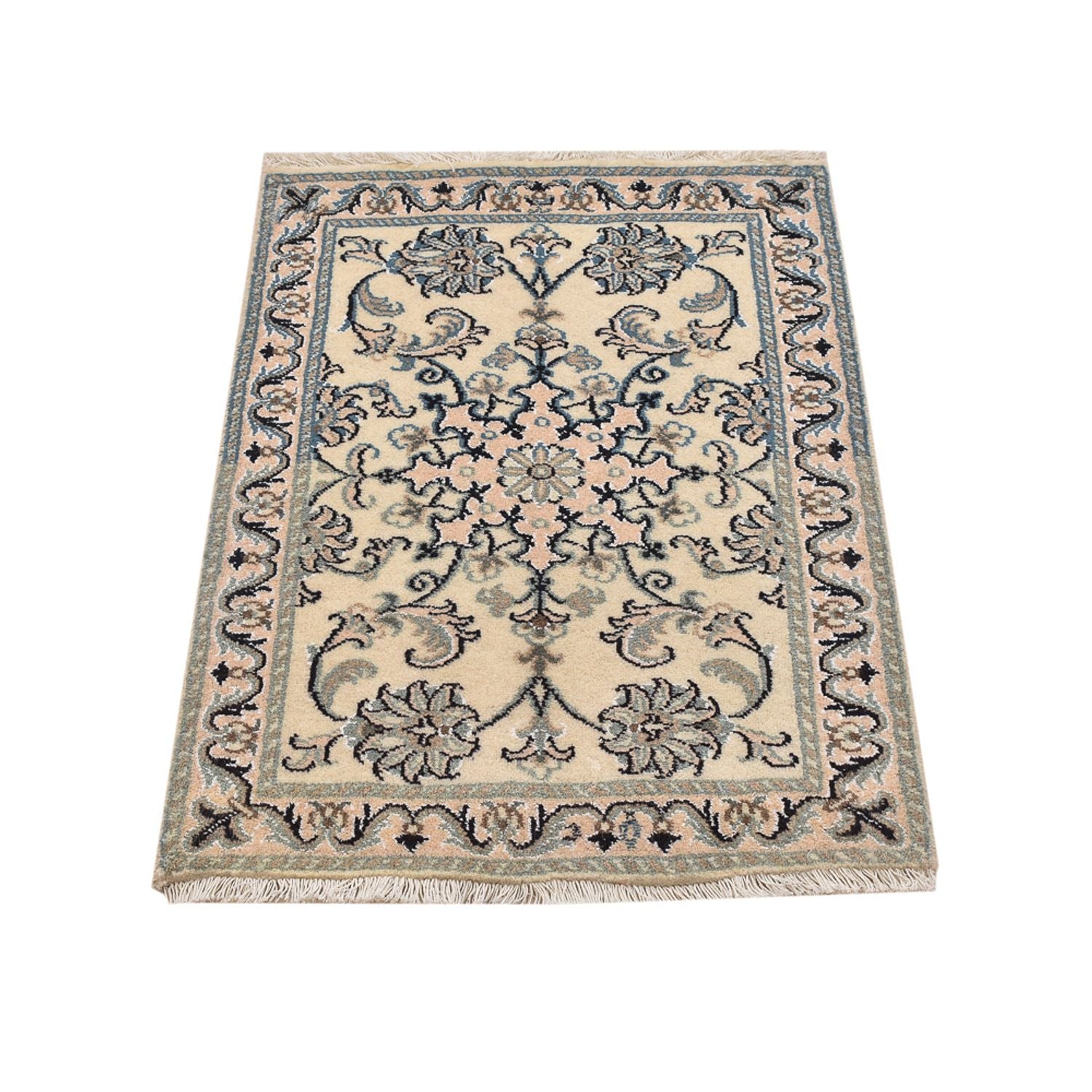 Tapis persan - Nain - 87 x 60 cm - beige