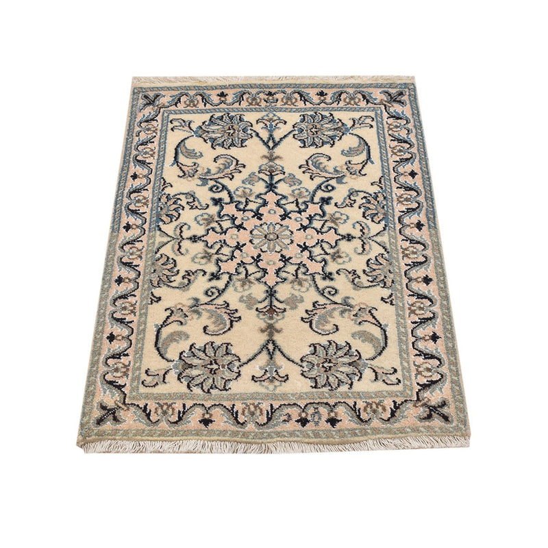 Tapis persan - Nain - 87 x 60 cm - beige