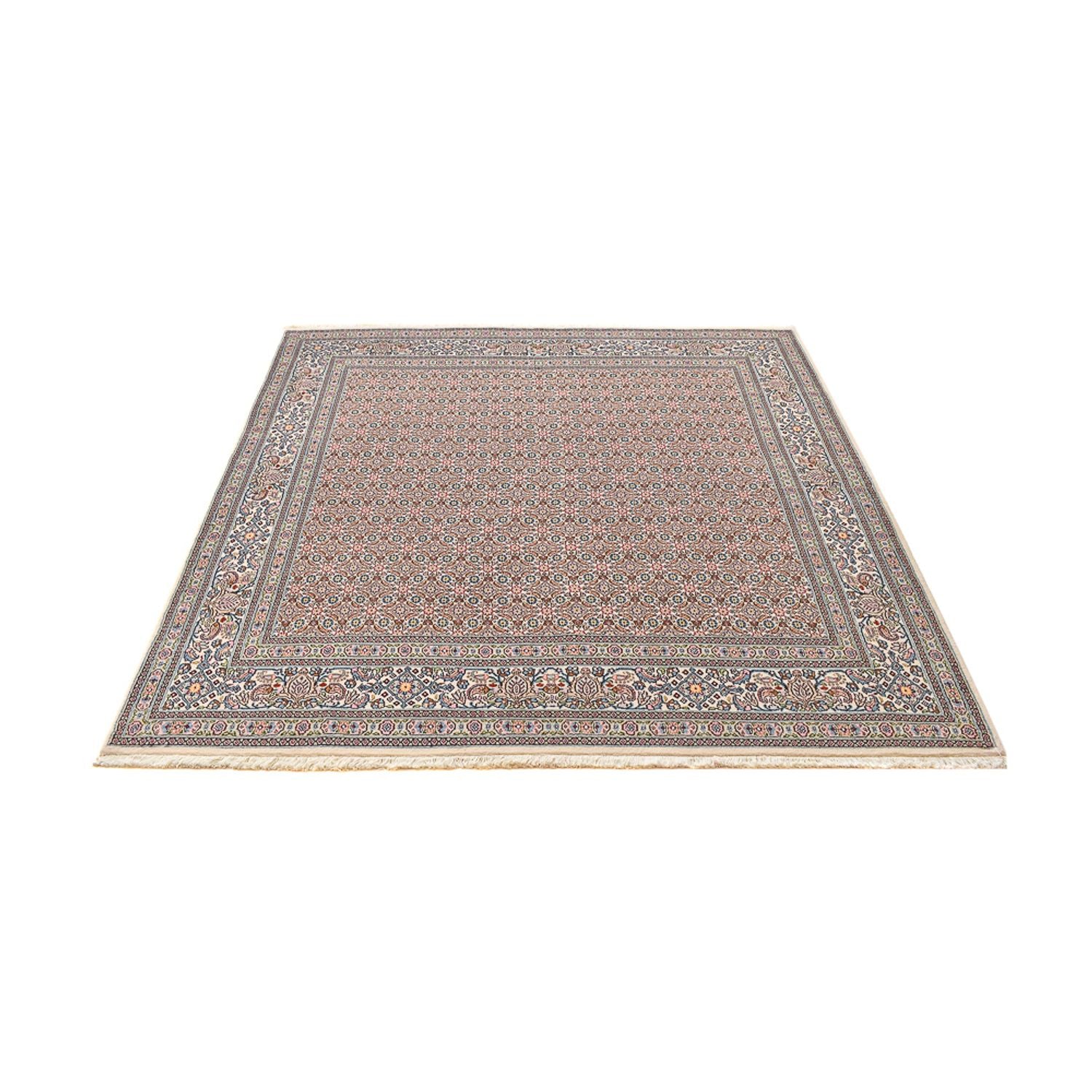 Tapis persan - Classique carré  - 200 x 200 cm - marron clair