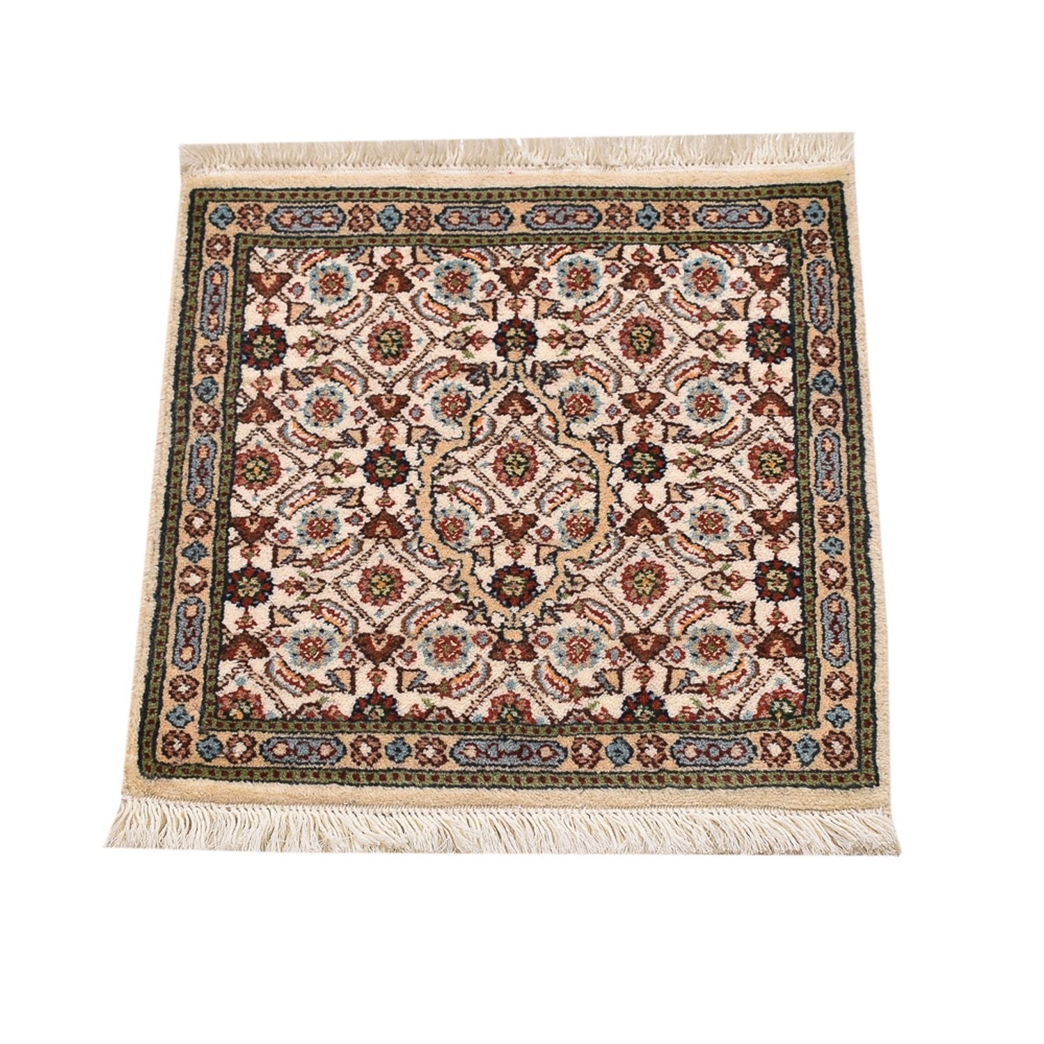 Tapis persan - Classique - 40 x 40 cm - multicolore