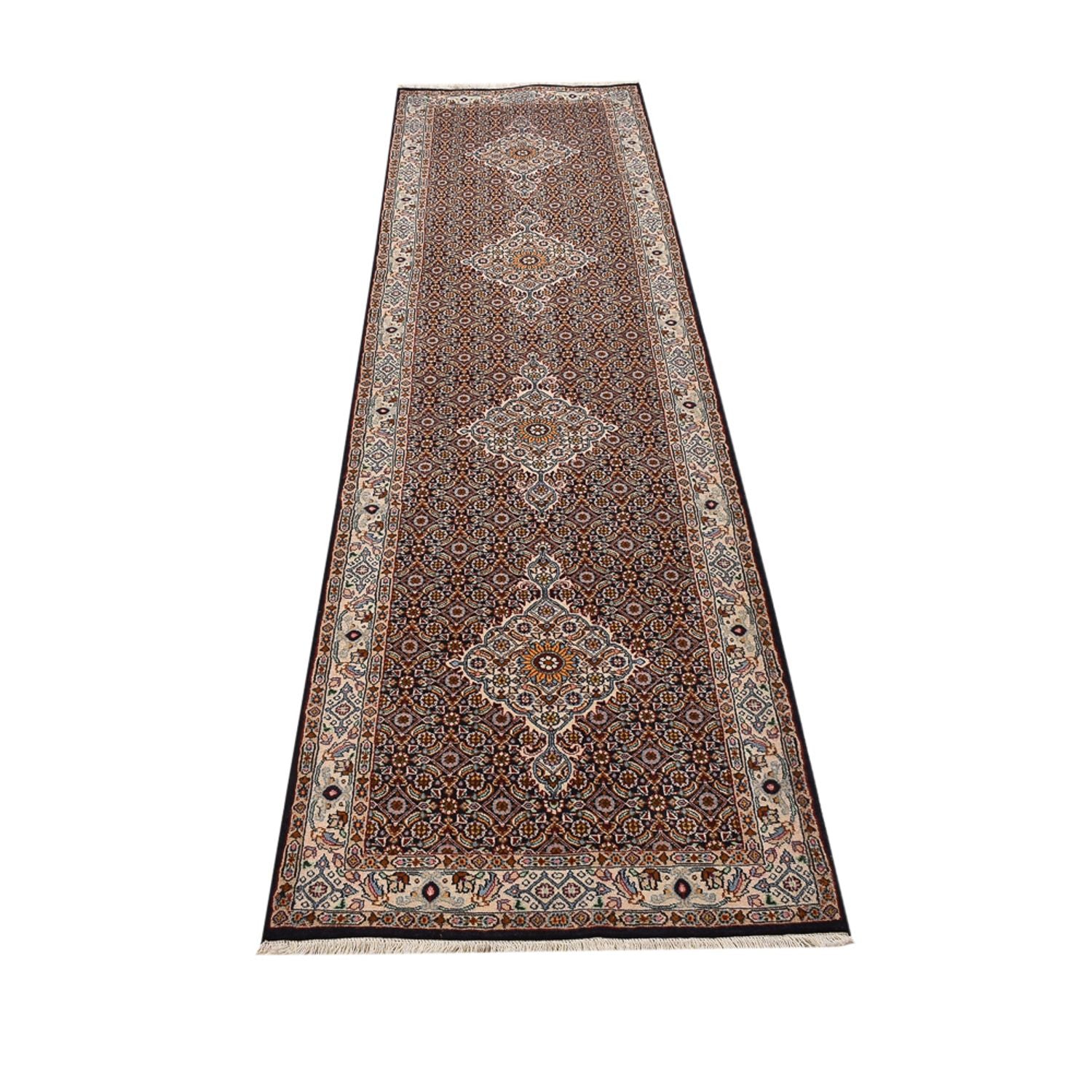Tapis de couloir Tapis persan - Classique - 300 x 75 cm - marron clair