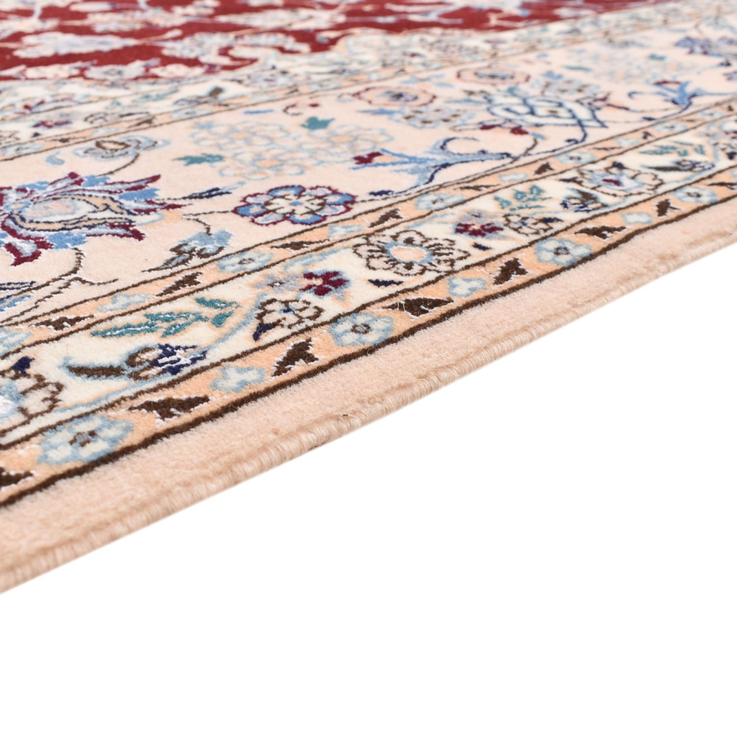 Tapis persan - Nain - Premium - 236 x 150 cm - rouge foncé