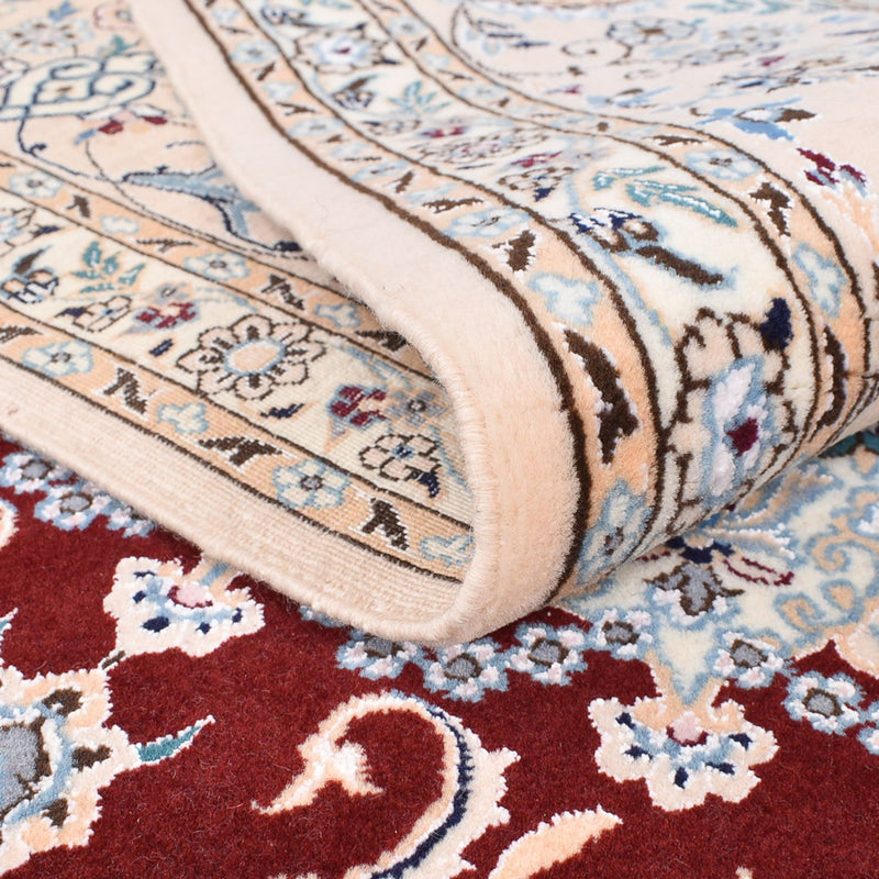 Tapis persan - Nain - Premium - 236 x 150 cm - rouge foncé