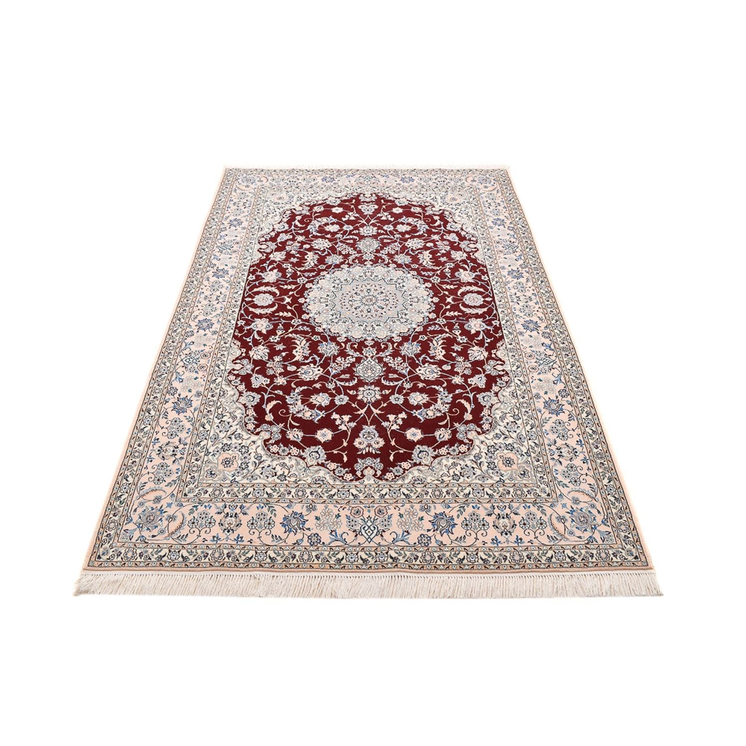 Tapis persan - Nain - Premium - 236 x 150 cm - rouge foncé