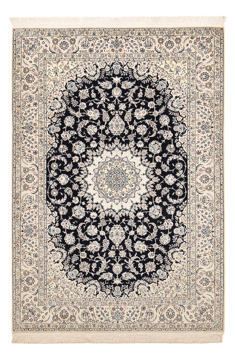 Tapis persan - Nain - Premium - 240 x 161 cm - bleu foncé