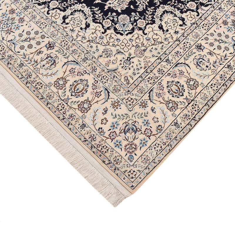 Tapis persan - Nain - Premium - 240 x 161 cm - bleu foncé