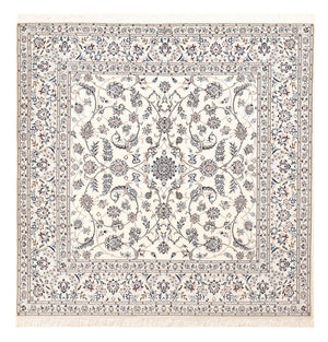 Tapis persan - Nain - Premium carré  - 204 x 207 cm - gris clair
