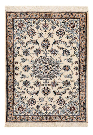 Tapis persan - Nain - Royal - 87 x 66 cm - crème