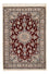 Tapis persan - Nain - Royal - 94 x 63 cm - rouge foncé