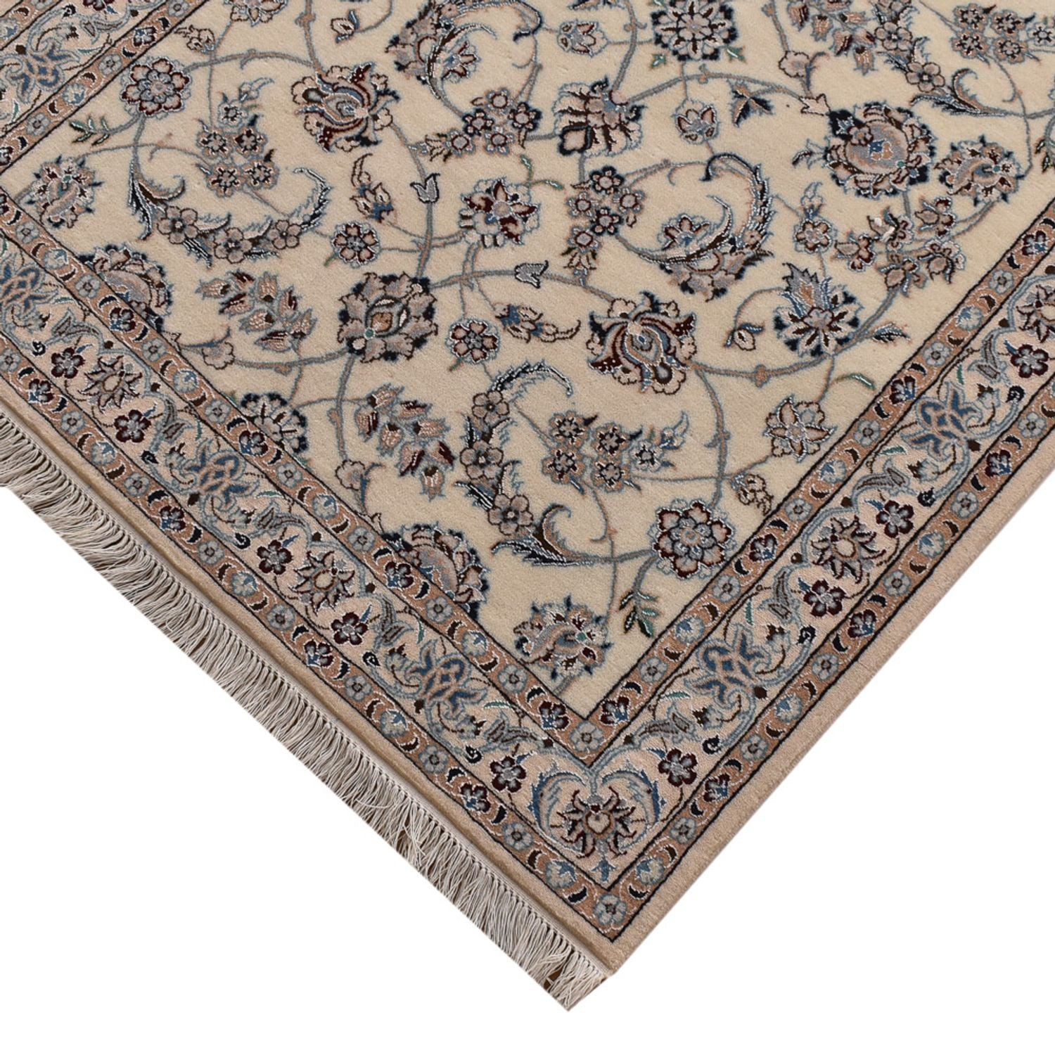 Tapis de couloir Tapis persan - Nain - Premium - 520 x 100 cm - beige