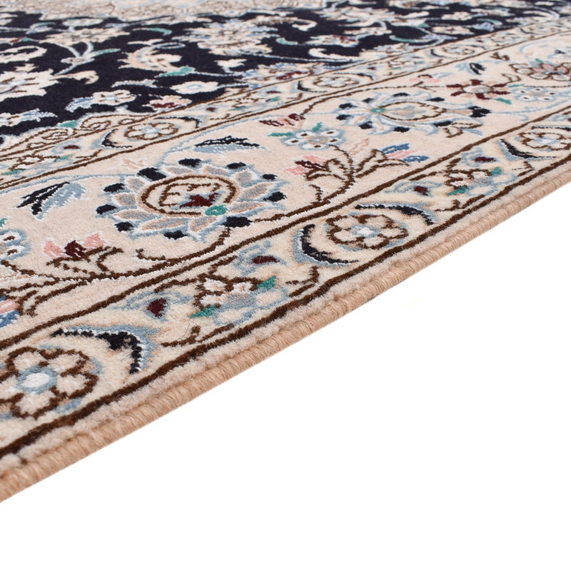 Tapis persan - Nain - Royal - 250 x 153 cm - bleu foncé