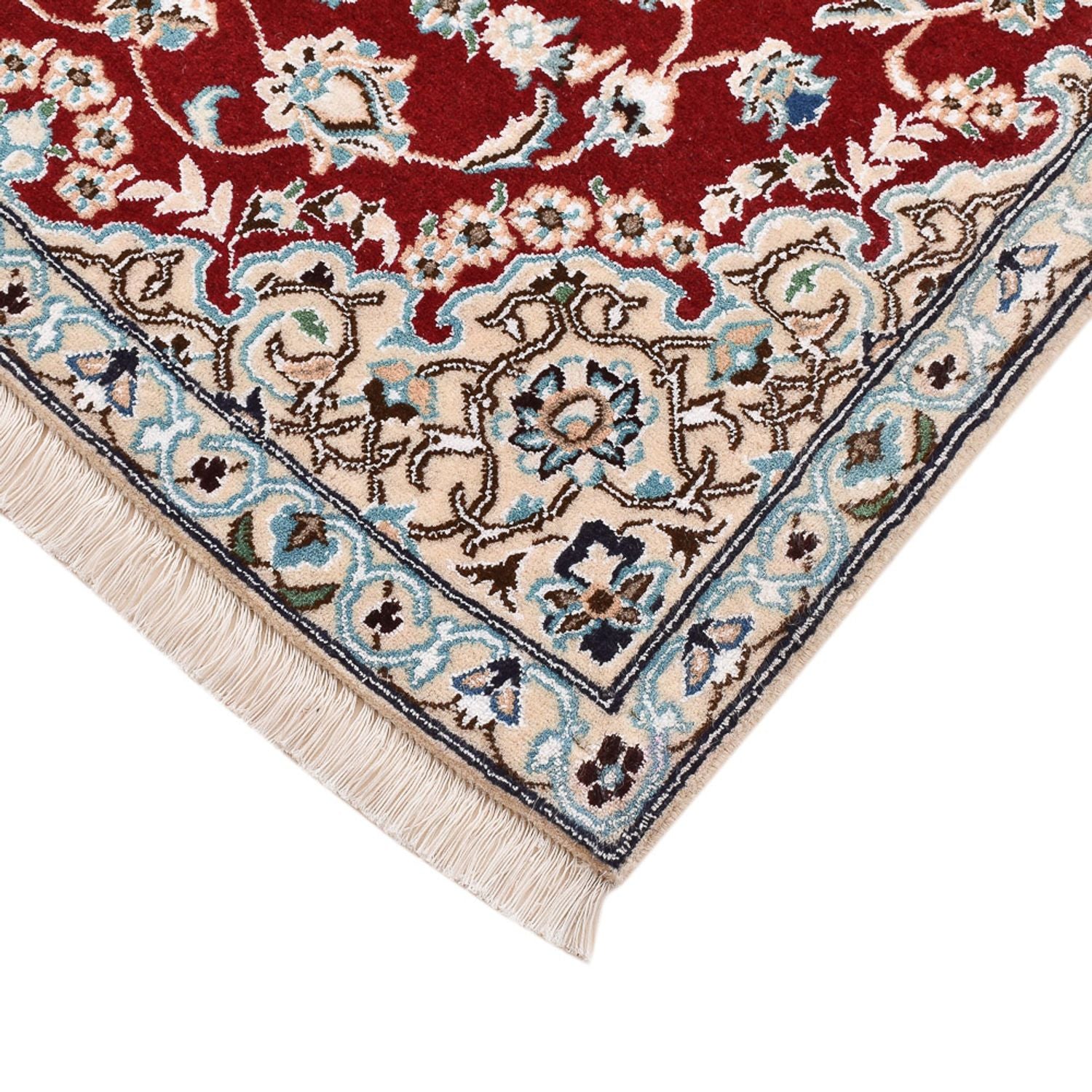 Tapis persan - Nain - Royal - 130 x 88 cm - rouge