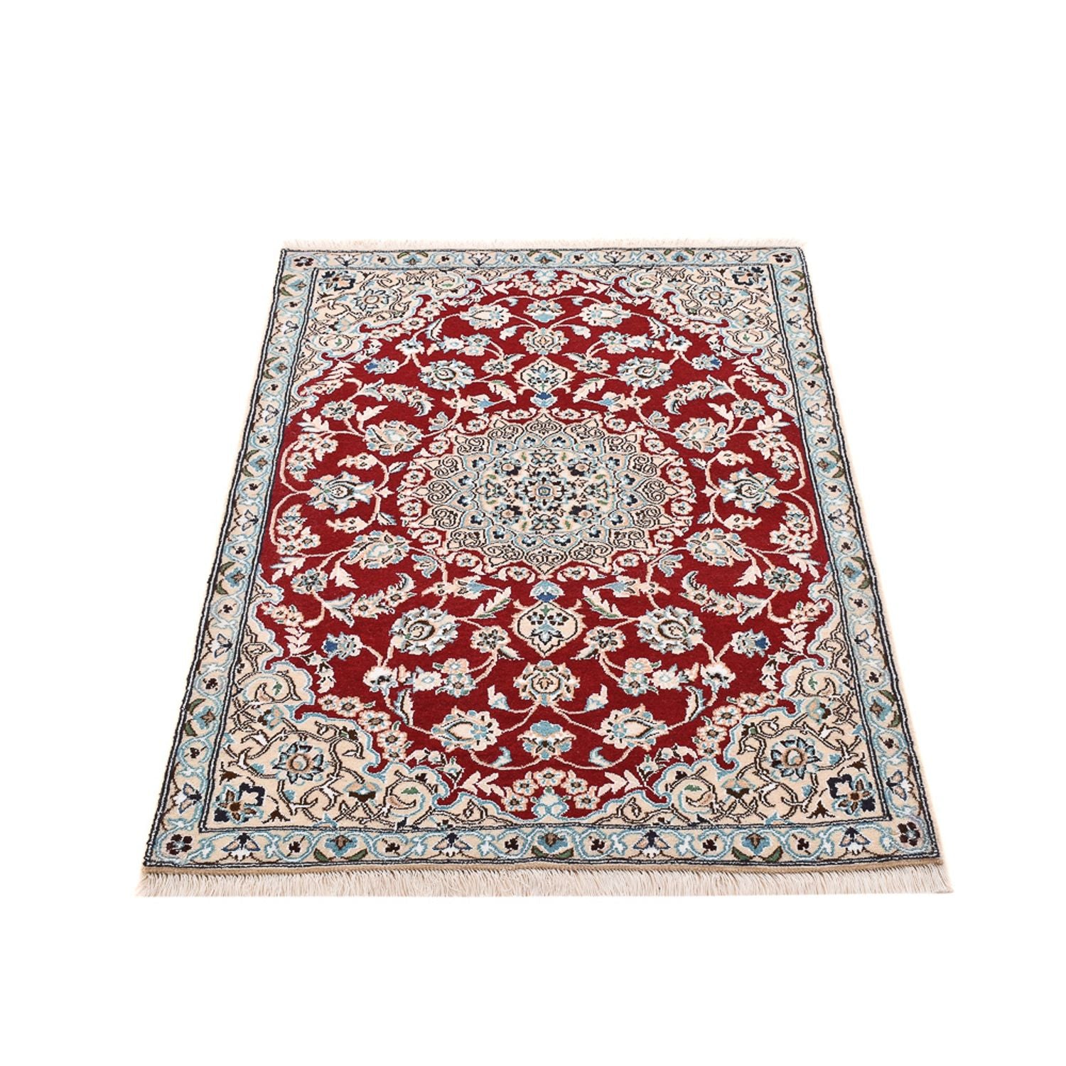 Tapis persan - Nain - Royal - 130 x 88 cm - rouge