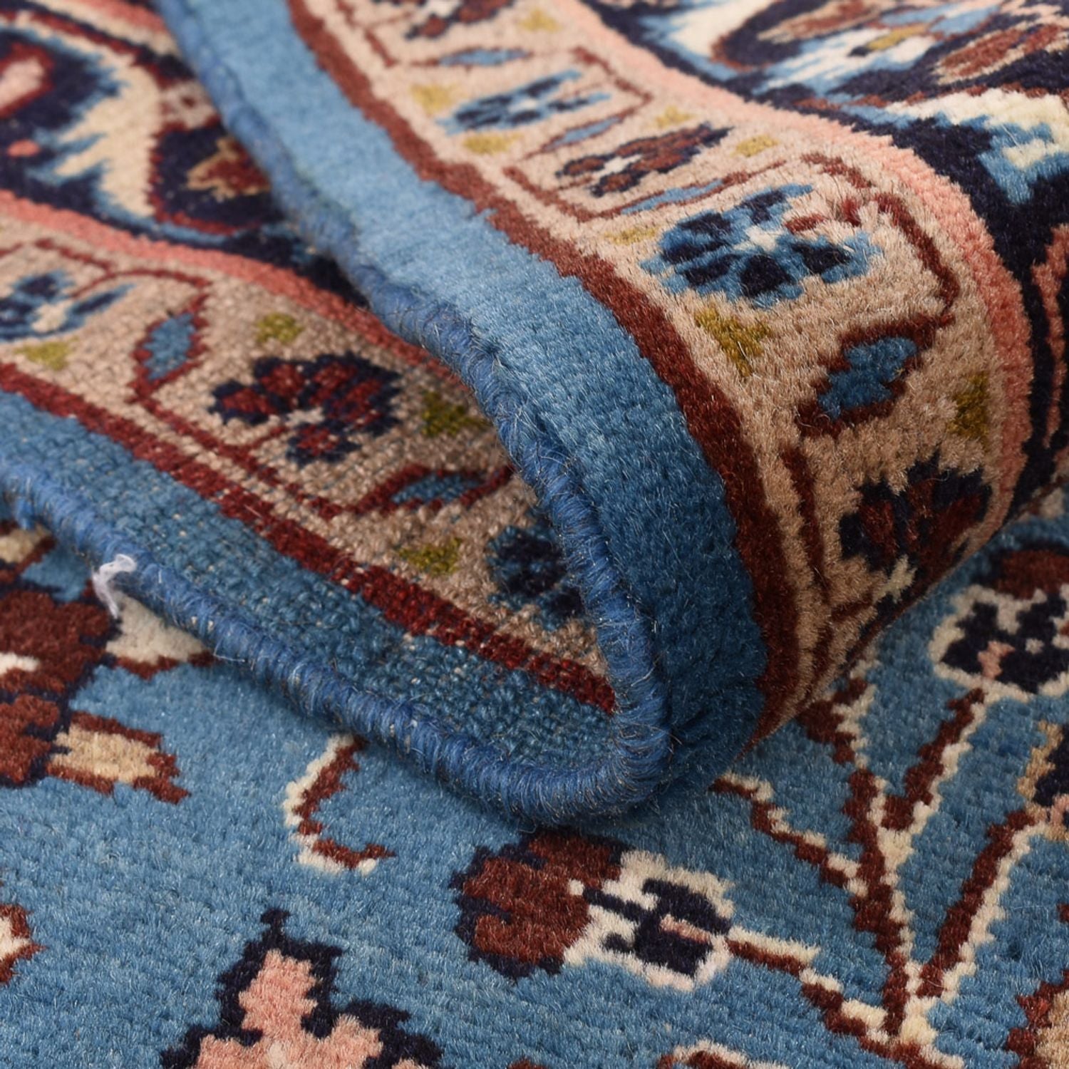 Tapis persan - Nomadic carré  - 211 x 206 cm - bleu