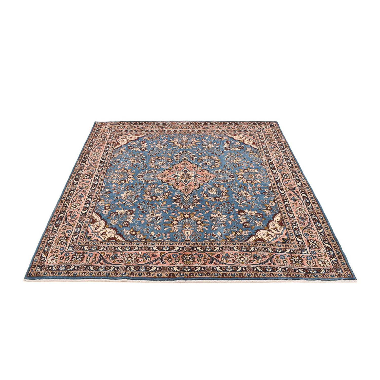 Tapis persan - Nomadic carré  - 211 x 206 cm - bleu