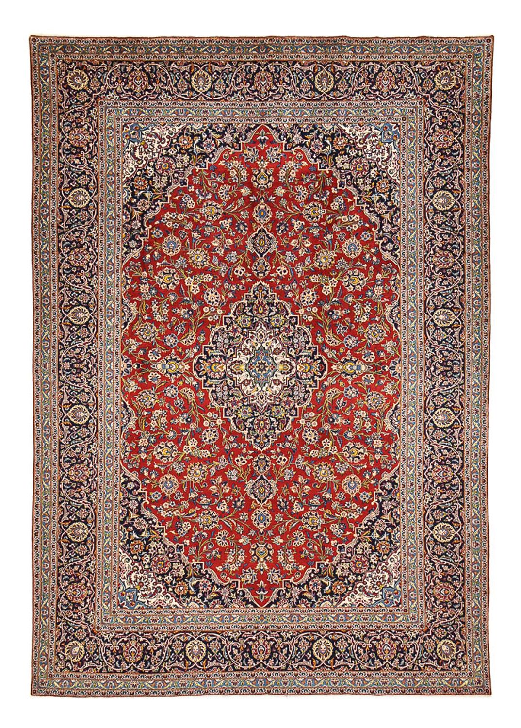 Tapis persan - Keshan - 414 x 290 cm - rouille