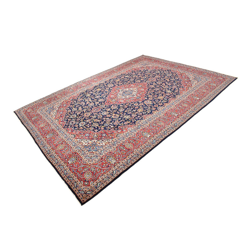 Tapis persan - Keshan - 407 x 300 cm - bleu foncé