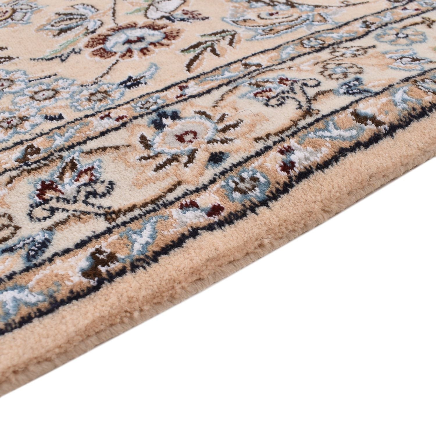 Tapis persan - Nain - Royal carré  - 310 x 305 cm - bleu foncé