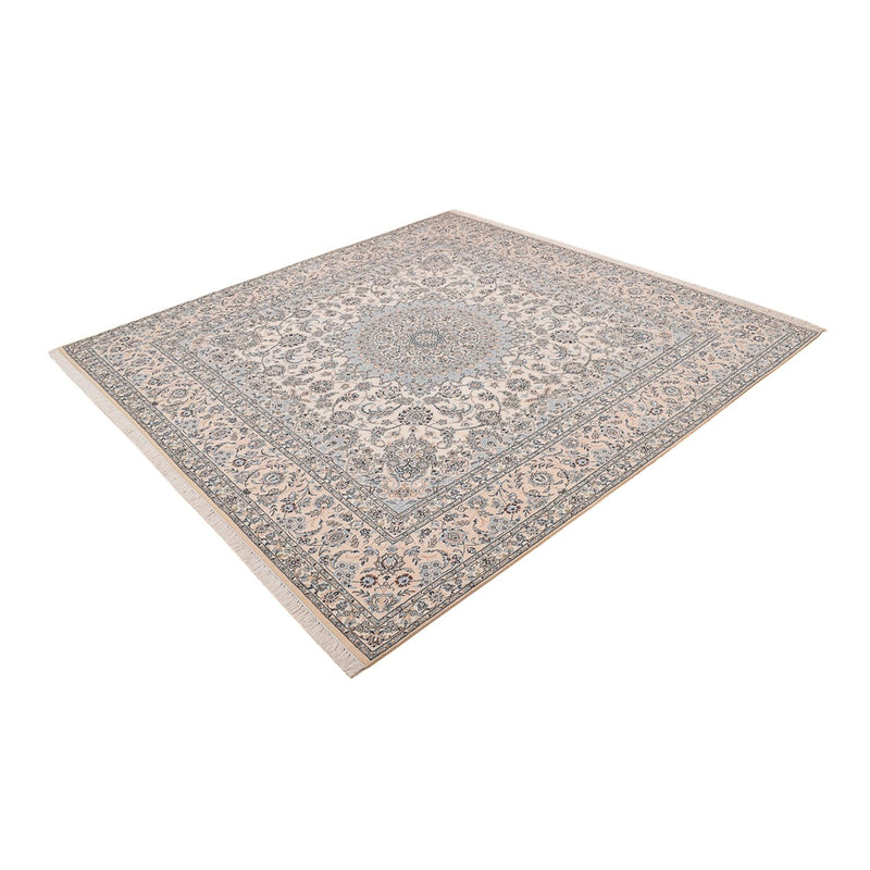 Tapis persan - Nain - Royal carré  - 308 x 303 cm - blanc