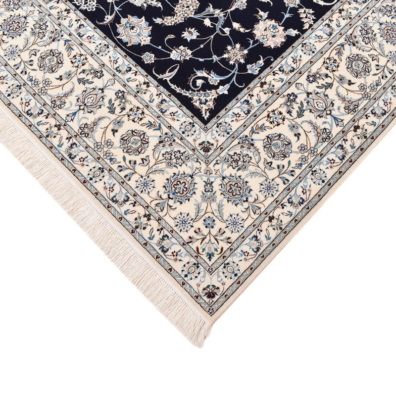 Tapis persan - Nain - Premium - 310 x 210 cm - bleu foncé