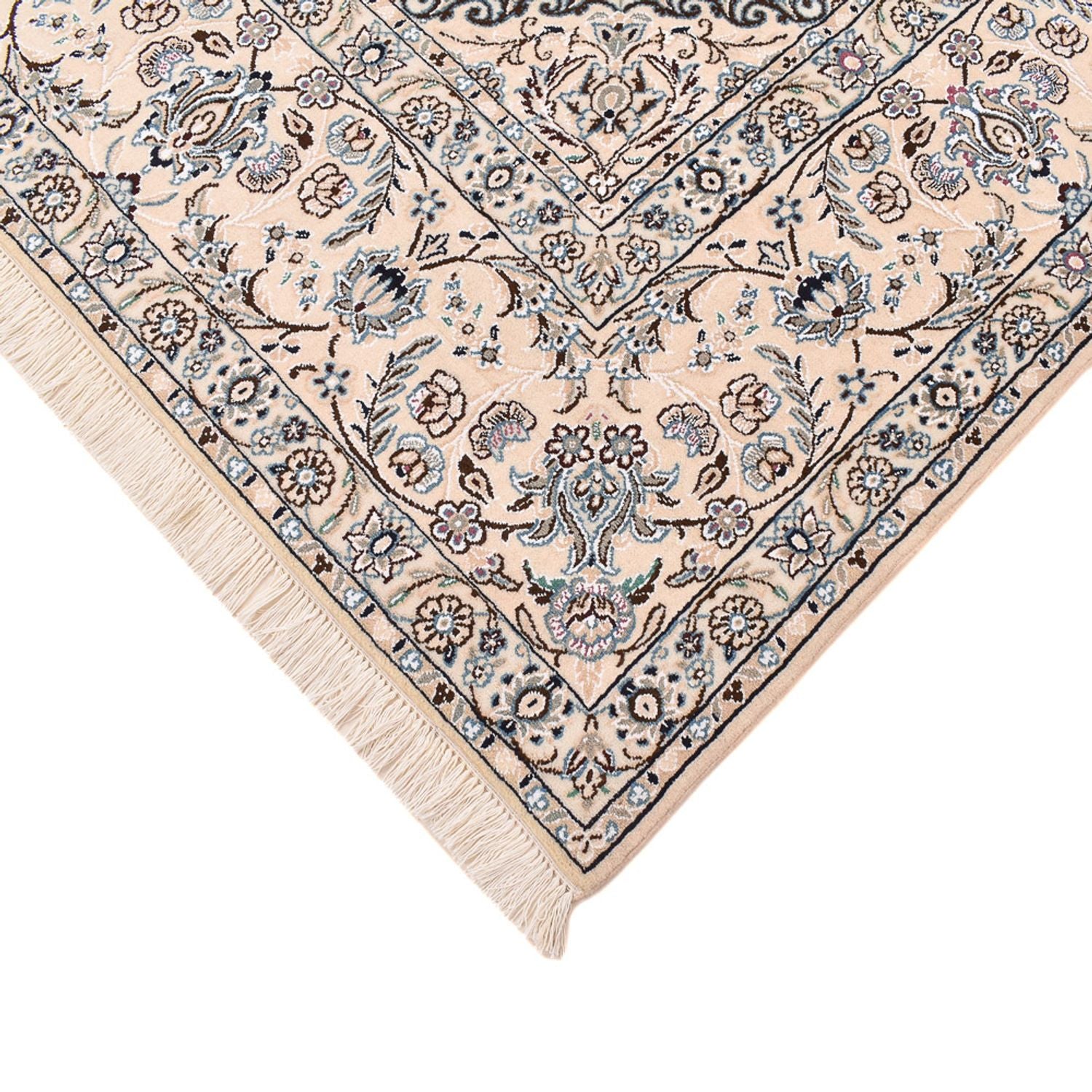 Tapis persan - Nain - Royal - 303 x 250 cm - bleu foncé