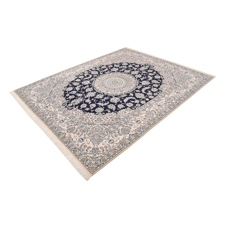 Tapis persan - Nain - Royal - 303 x 250 cm - bleu foncé