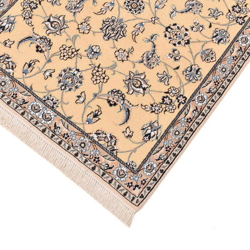 Tapis de couloir Tapis persan - Nain - Royal - 269 x 88 cm - beige clair