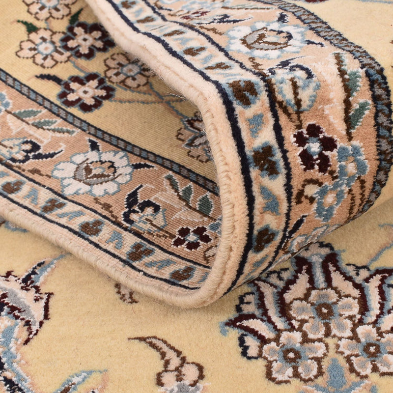 Tapis de couloir Tapis persan - Nain - Royal - 269 x 88 cm - beige clair