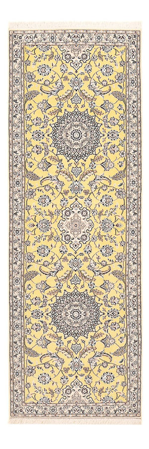 Tapis de couloir Tapis persan - Nain - Royal - 273 x 88 cm - jaune