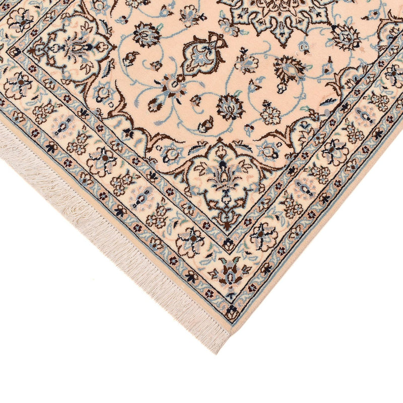 Tapis de couloir Tapis persan - Nain - Royal - 348 x 89 cm - blanc