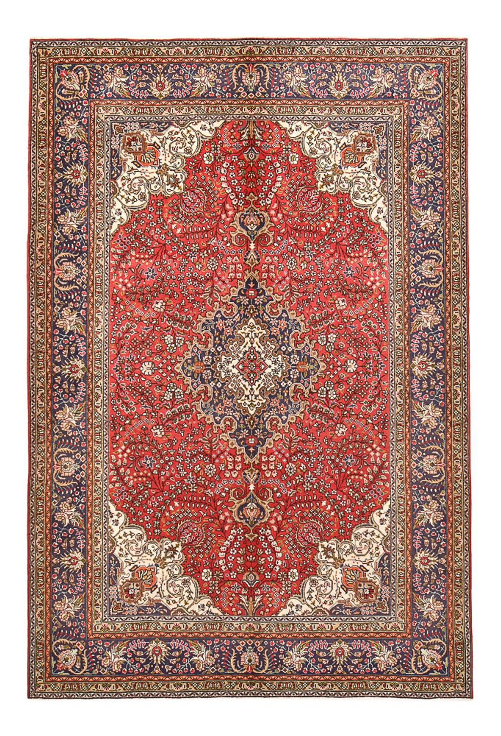 Tapis persan - Tabriz - 295 x 198 cm - rouge