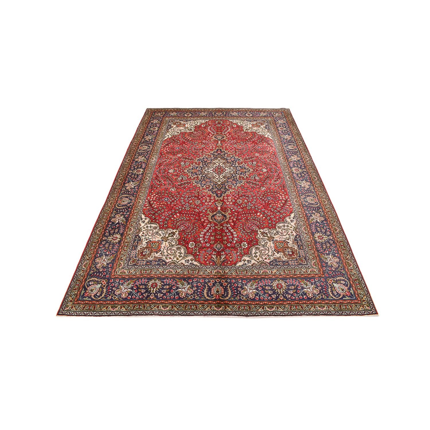 Tapis persan - Tabriz - 295 x 198 cm - rouge