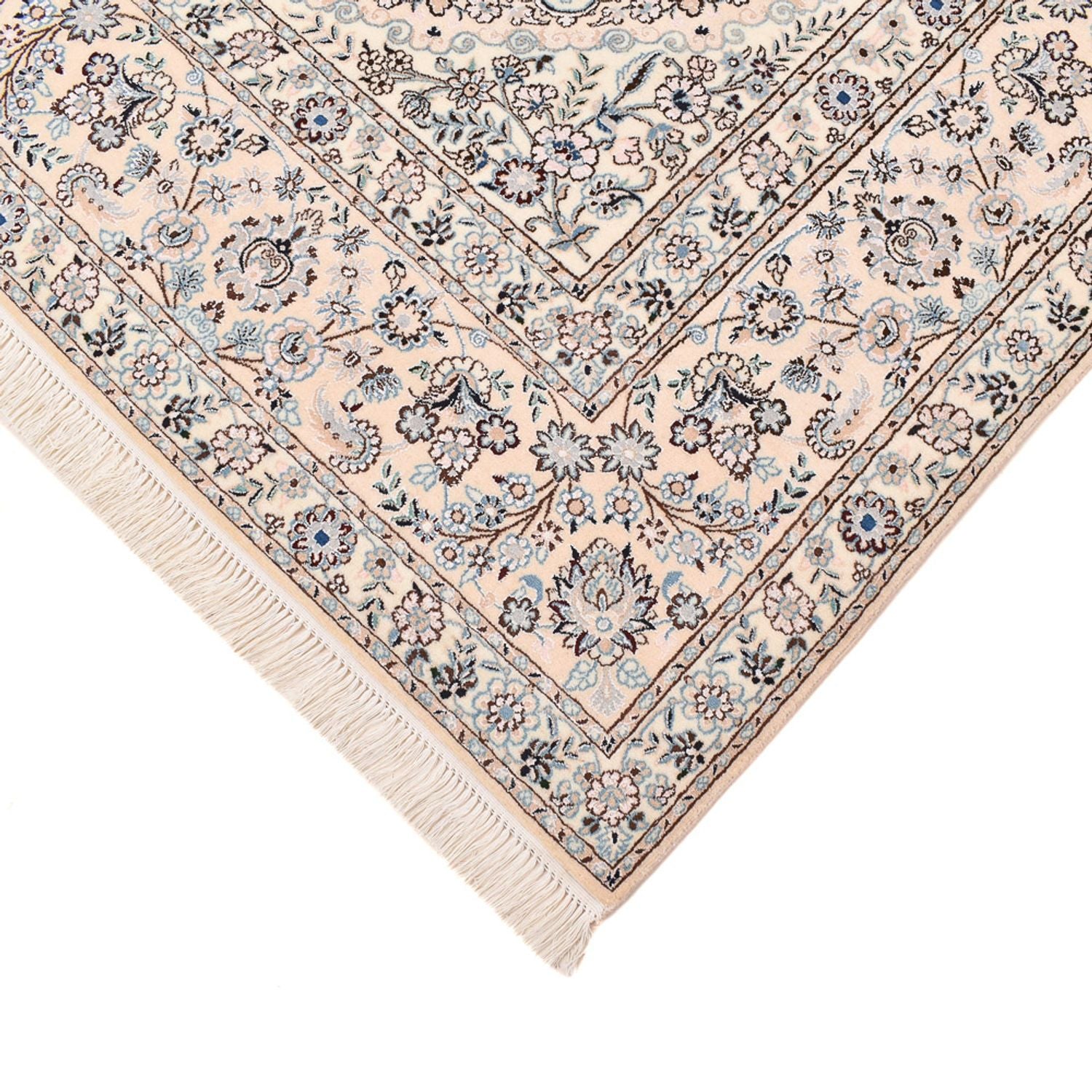 Tapis persan - Nain - Premium - 302 x 210 cm - blanc