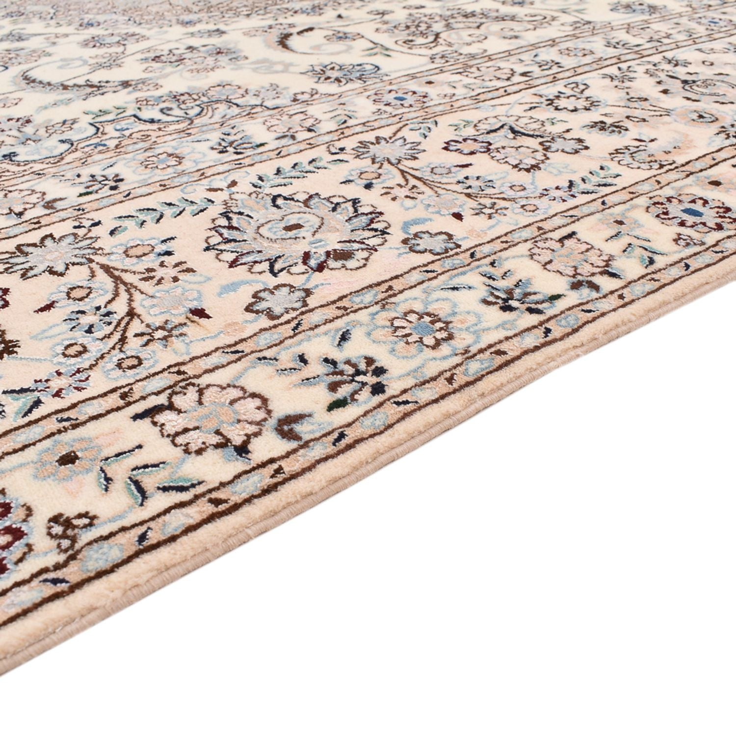 Tapis persan - Nain - Premium - 302 x 210 cm - blanc