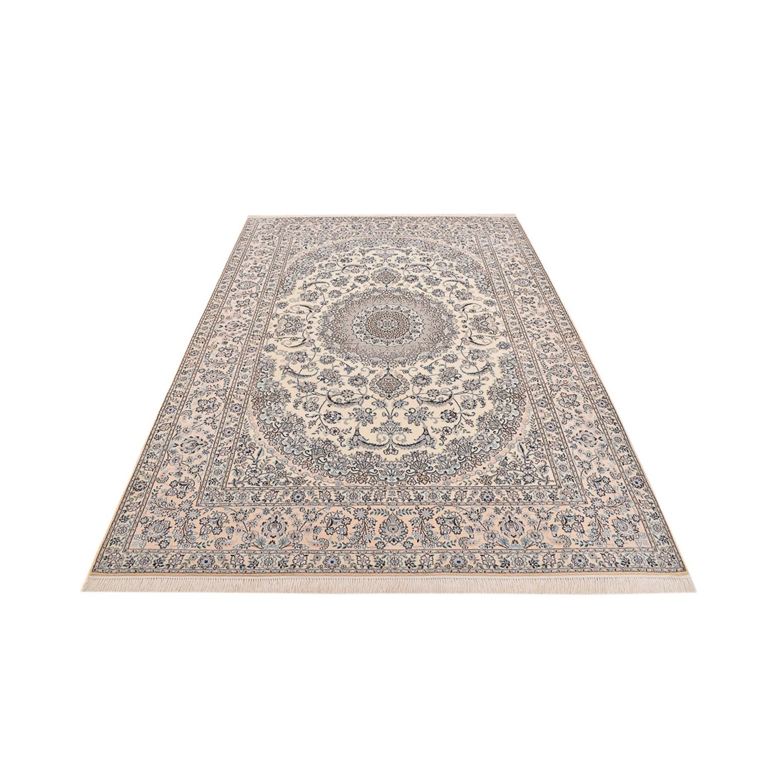 Tapis persan - Nain - Premium - 302 x 210 cm - blanc