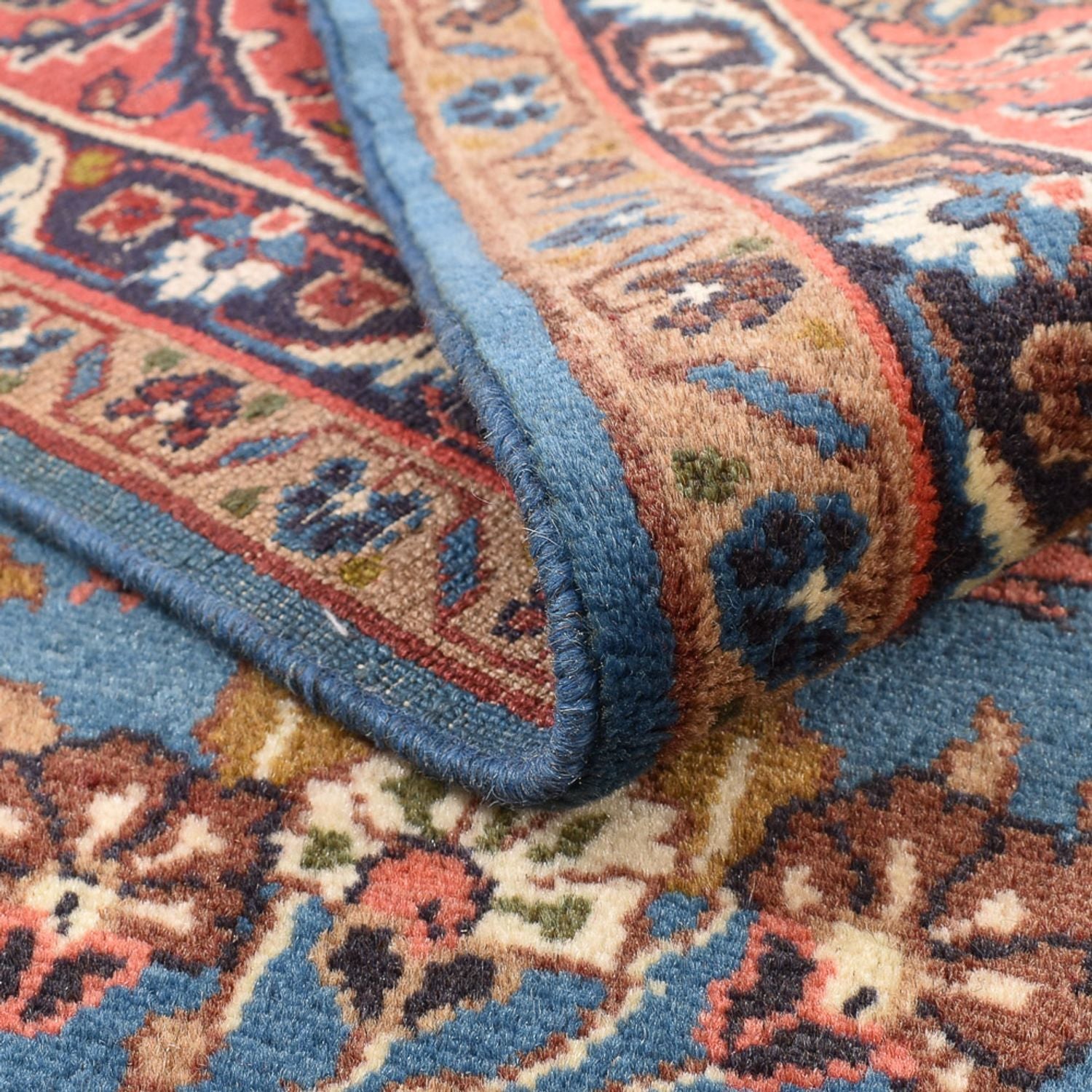 Tapis persan - Nomadic carré  - 200 x 207 cm - bleu