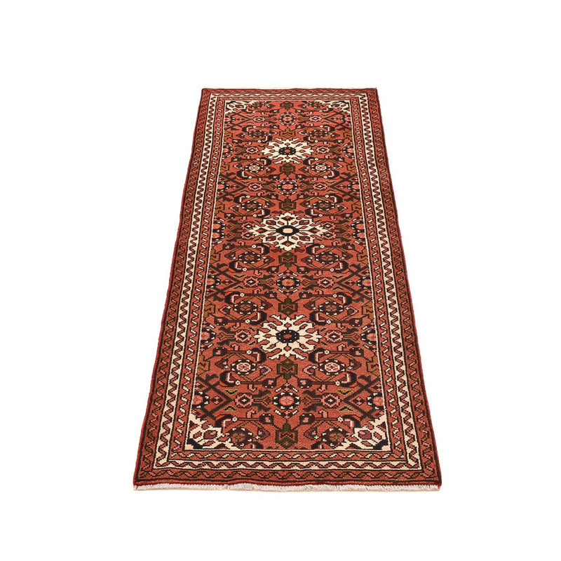 Tapis de couloir Tapis persan - Nomadic - 190 x 69 cm - rouge foncé