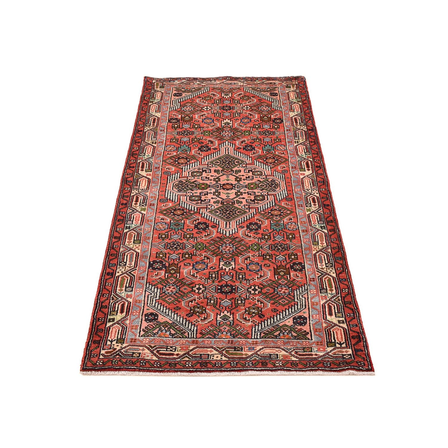 Tapis de couloir Tapis persan - Nomadic - 202 x 92 cm - rouge clair