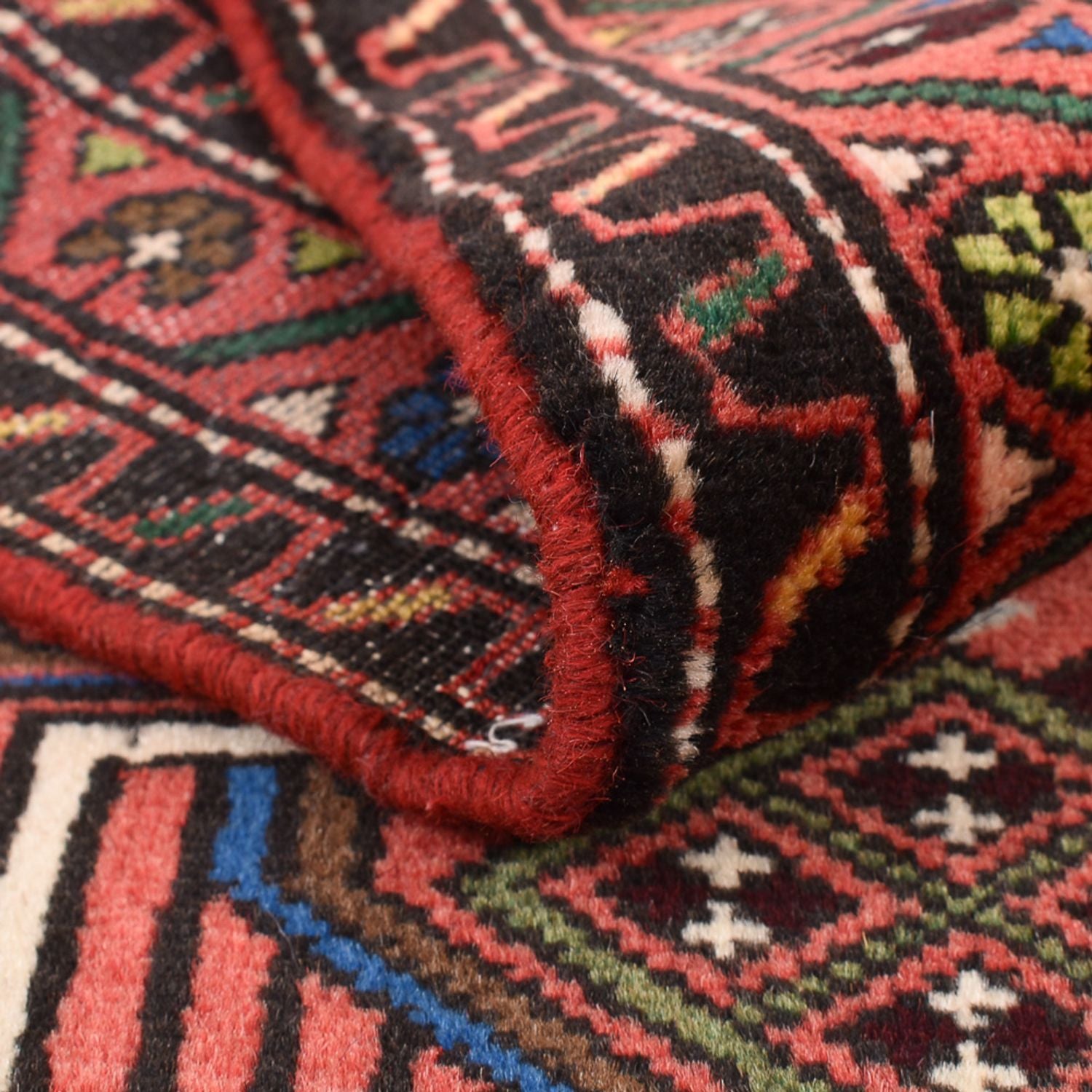 Tapis de couloir Tapis persan - Nomadic - 200 x 82 cm - multicolore