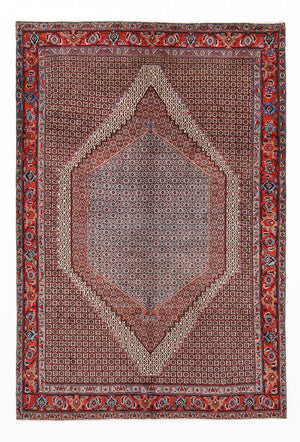 Tapis persan - Classique - 296 x 196 cm - rouge bordeaux