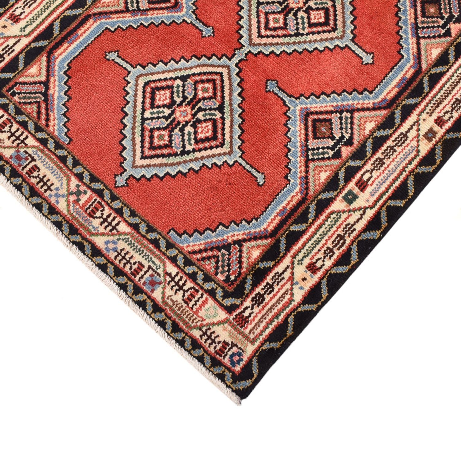 Tapis de couloir Tapis persan - Nomadic - 243 x 73 cm - rouge