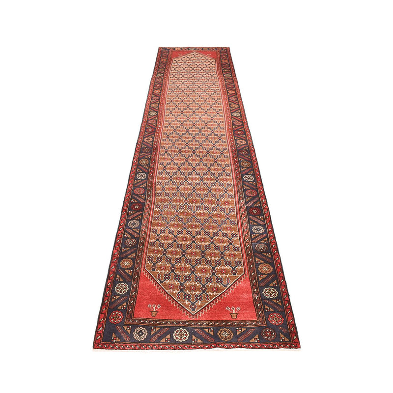 Tapis de couloir Tapis persan - Nomadic - 393 x 90 cm - rouge clair