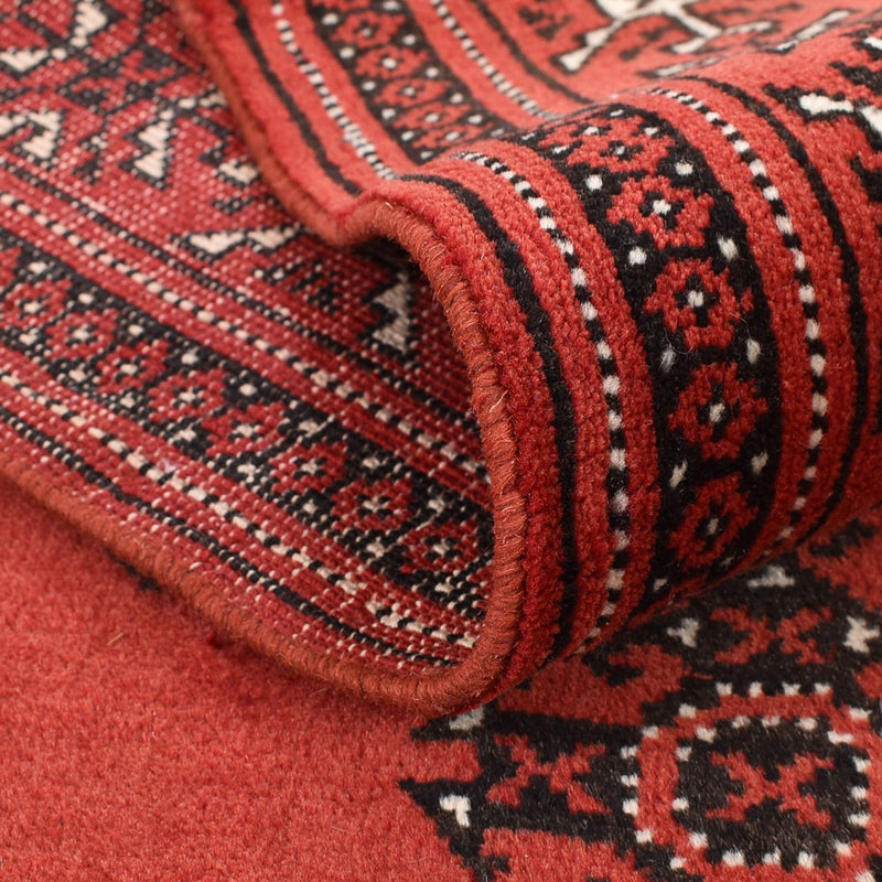 Tapis de couloir Tapis Turkaman - 376 x 98 cm - rouge