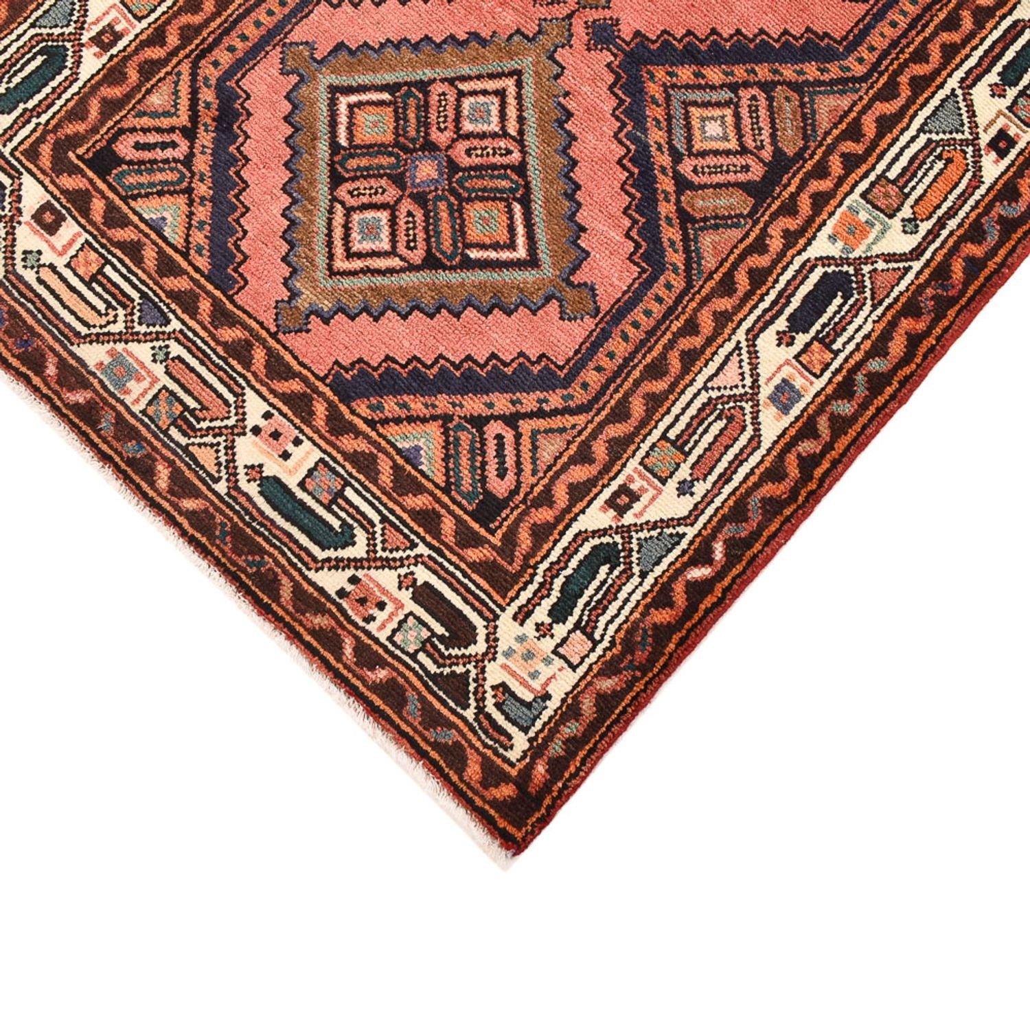 Tapis de couloir Tapis persan - Nomadic - 224 x 86 cm - rouge clair