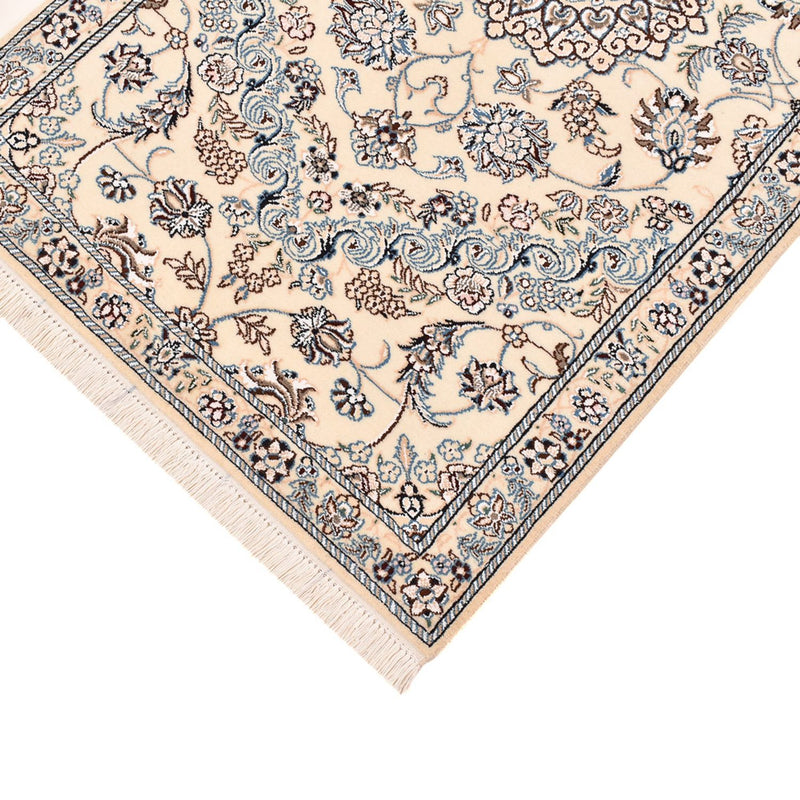 Tapis de couloir Tapis persan - Nain - Royal - 303 x 86 cm - blanc