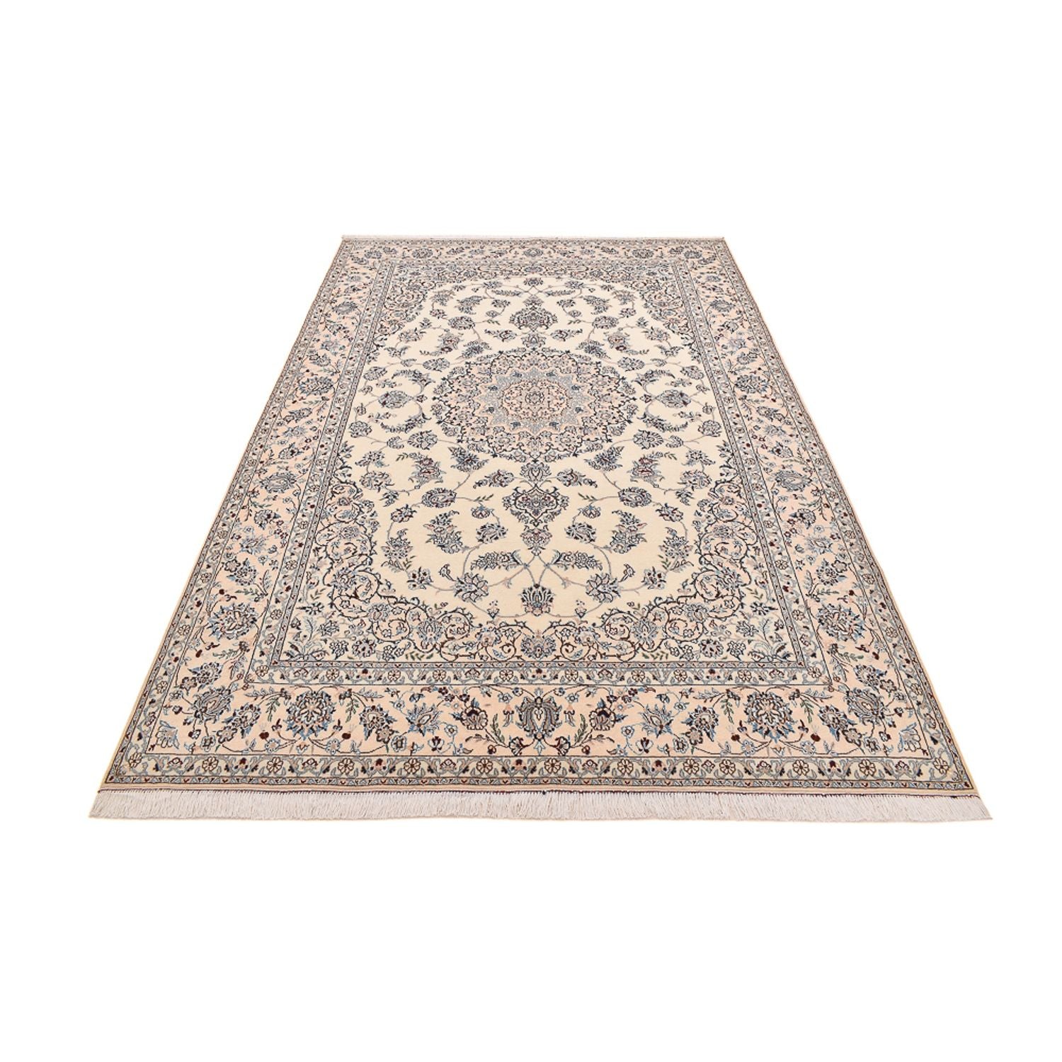 Tapis persan - Nain - Royal - 312 x 210 cm - blanc