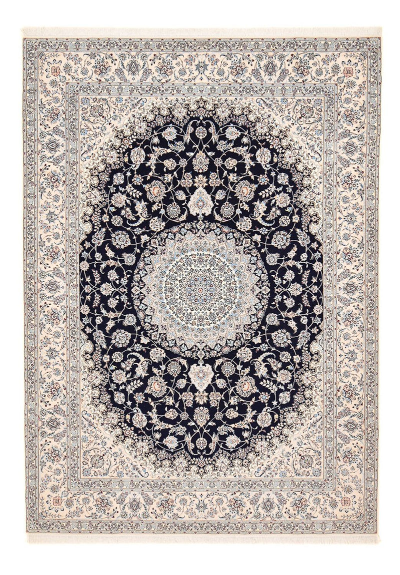 Tapis persan - Nain - Premium - 358 x 259 cm - bleu foncé