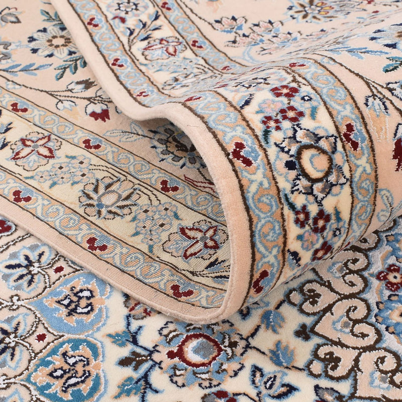 Tapis persan - Nain - Premium - 358 x 259 cm - bleu foncé